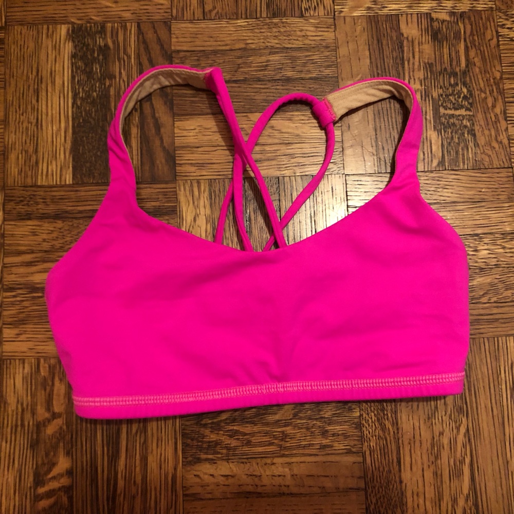Lululemon size small hot pink sport bra
